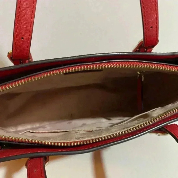 Kate spade red saffiano leather satchel handbag - Picture 9 of 15